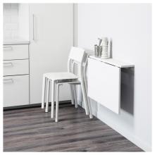Откидной стол: эргономика и стиль в деталях (50 фото) Столы раскладные прикрепляемые к стене